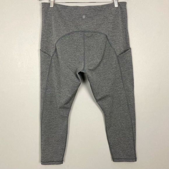 Athleta Ultimate Stash Pocket 7/8 Leggings Women’s Size 2X Drawstring Waist Gray - Picture 6 of 11